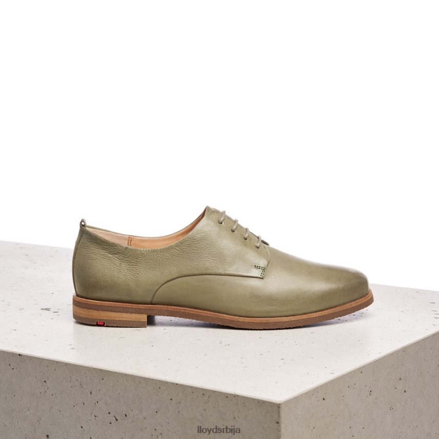 полуципеле од глатке коже од чипке Жене D0806T1098 ципеле зелен LLOYD