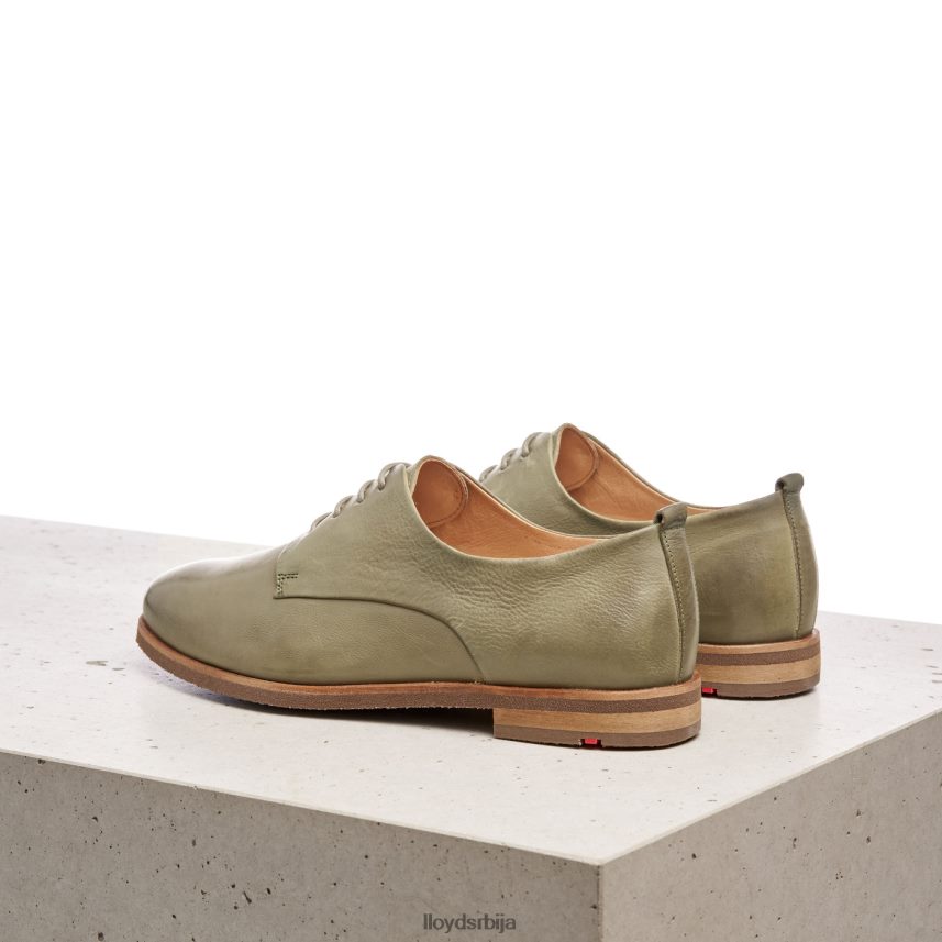 полуципеле од глатке коже од чипке Жене D0806T1098 ципеле зелен LLOYD