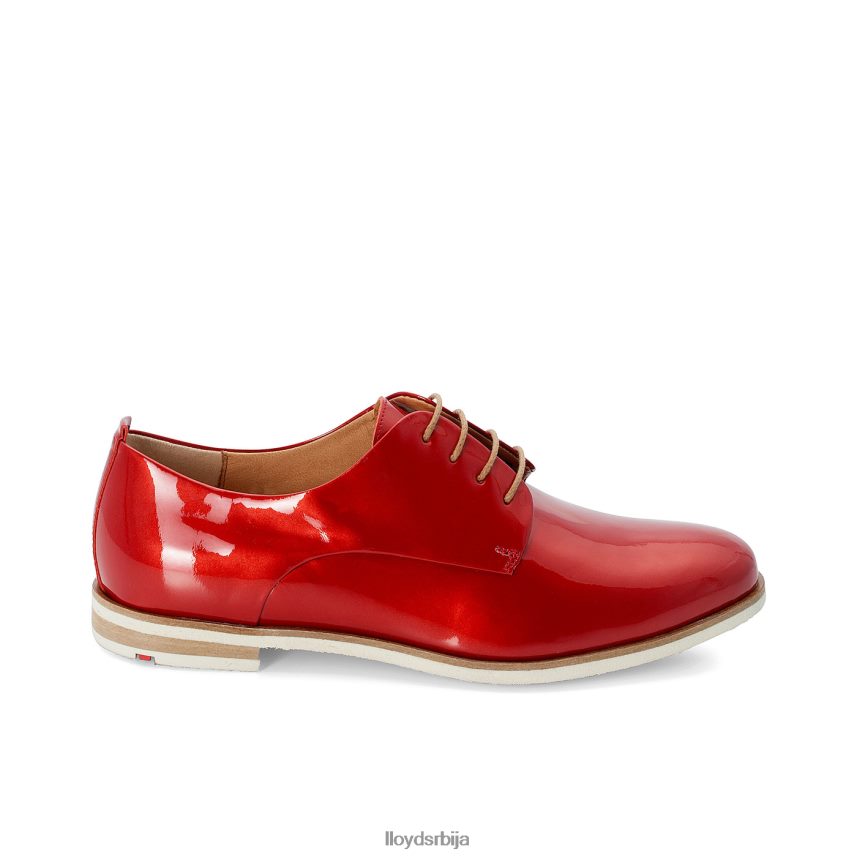 лакиране полуципеле на пертле Жене D0806T1102 ципеле црвена LLOYD