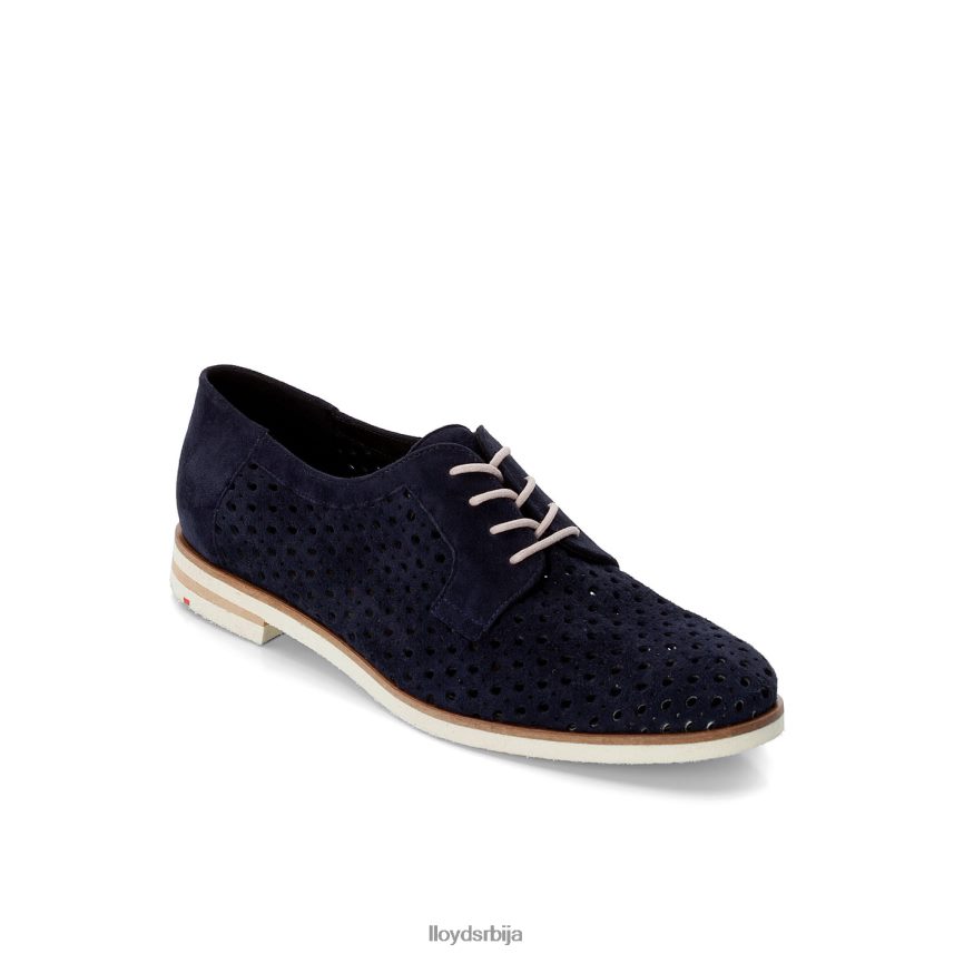 суеде полуципеле на пертле Жене D0806T1182 ципеле Плави LLOYD