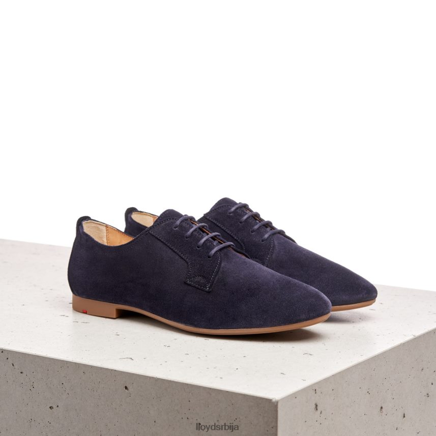 суеде полуципеле на пертле Жене D0806T1188 ципеле Плави LLOYD