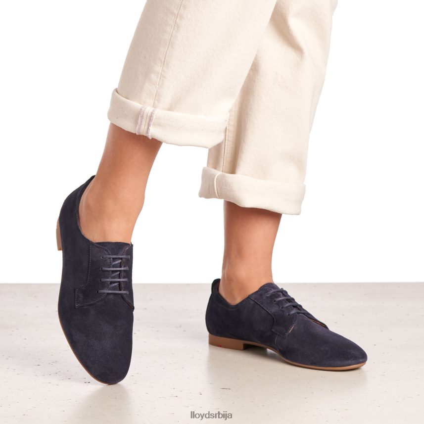 суеде полуципеле на пертле Жене D0806T1188 ципеле Плави LLOYD