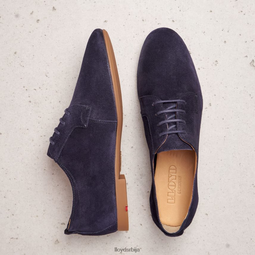 суеде полуципеле на пертле Жене D0806T1188 ципеле Плави LLOYD