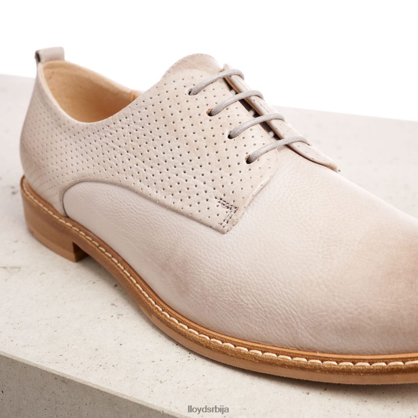 полуципеле од глатке коже са чипком Жене D0806T1190 ципеле сива LLOYD