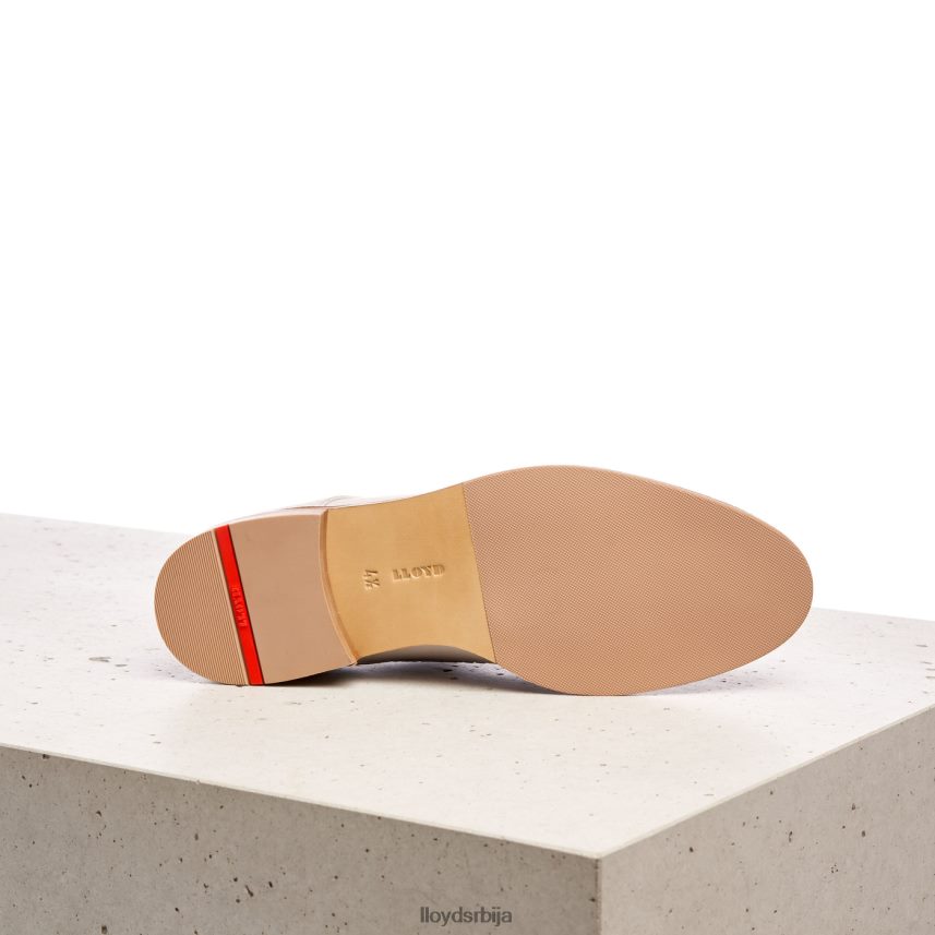 полуципеле од глатке коже са чипком Жене D0806T1190 ципеле сива LLOYD