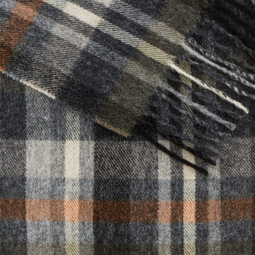 вунени/кашмирски шал мушкарци D0806T693 Прибор сива LLOYD