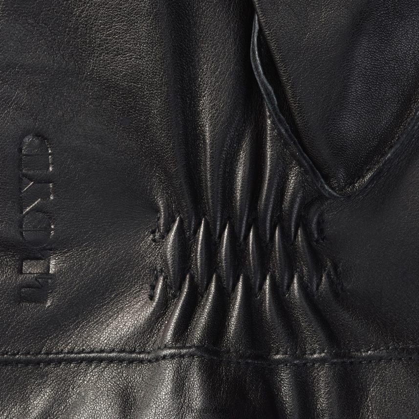 рукавице од овчије коже мушкарци D0806T710 Прибор црн LLOYD